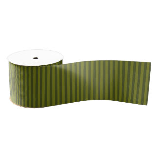 Ruban Gros-grain Bandes vertes d'olive
