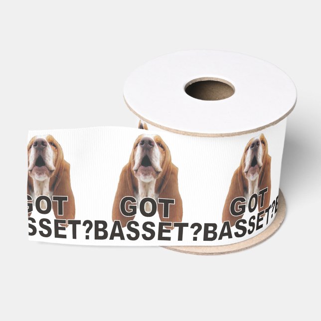 Ruban Gros-grain Basset obtenu ? Ruban de Basset Hound (Bobine)