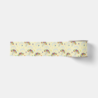 Ruban Gros-grain Birthday Wishes - Pastel Yellow