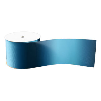 Ruban Gros-grain Bleu rayé