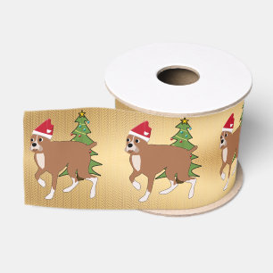 Ruban Gros-grain Boxer père Noël