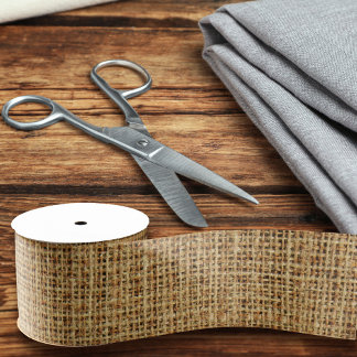 Ruban Gros-grain Burlap réaliste Texture simple Rustique Lumière Br