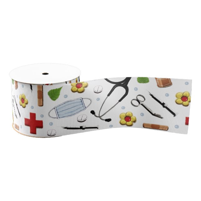 Ruban Gros-grain Cadeaux d'infirmière (Bobine)