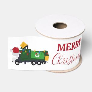 Ruban Gros-grain Camion de recyclage de Noël