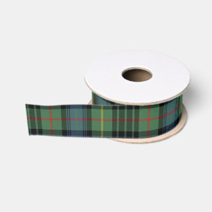 Ruban Gros-grain Carreaux Verts & Bleus