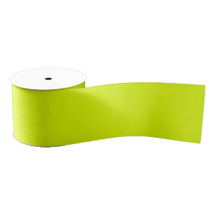 Ruban Gros-grain Chartreuse vert couleur solide