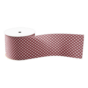 RUBAN GROS-GRAIN CHEX 10 WINE-RIBBON SPOOL