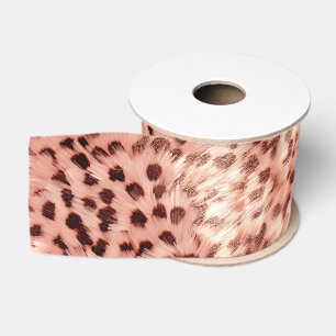 Ruban Gros-grain Chic Joli Rose Gold Leopard