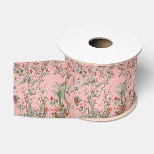 Ruban Gros-grain Chinoiserie rose
