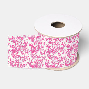 Ruban Gros-grain Chinoiserie rose