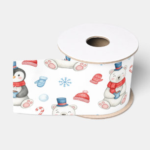 Ruban Gros-grain Collection de cadeaux féériques d'hiver