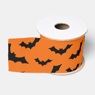 Ruban Gros-grain Conception de chauves-souris volantes Halloween, C
