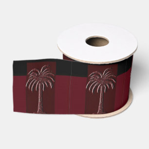 Ruban Gros-grain Conception de papier d'emballage de palmier Gameco