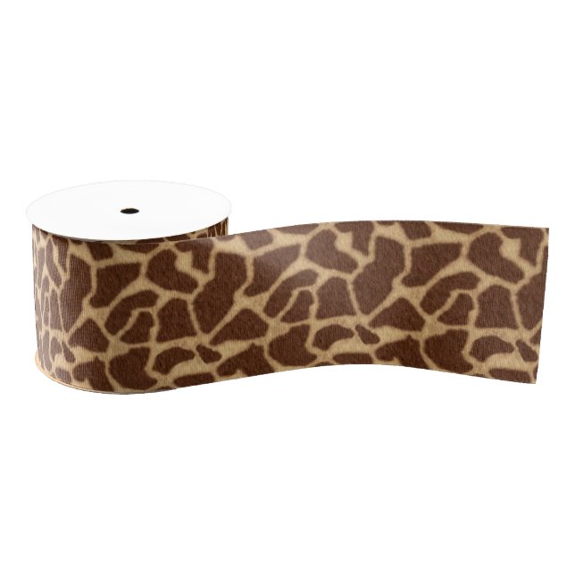 Ruban Gros-grain Copie de girafe (Bobine)