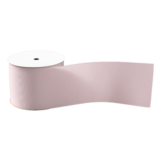 Ruban Gros-grain Couleur solide rose en poudre (Bobine)