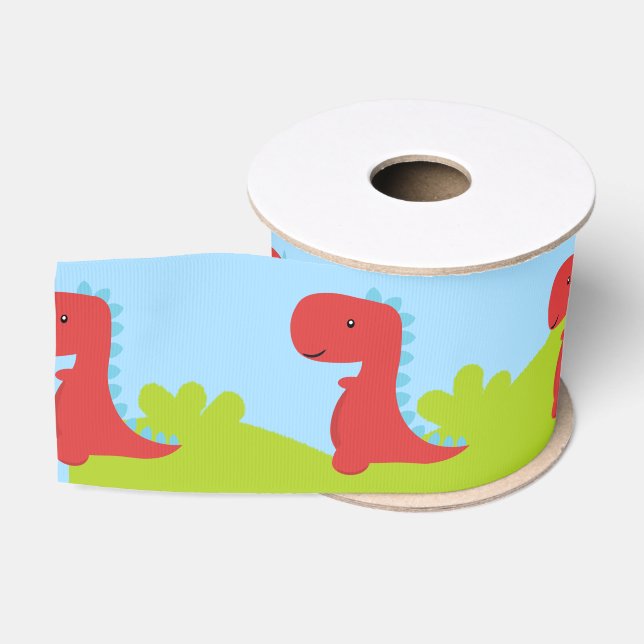 Ruban Gros-grain Cute Dinosaur fête à thème (Bobine)