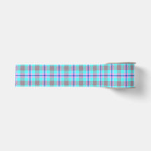 Cyan mauve tartan