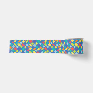 Ruban Gros-grain Damier enfant de la Primary Party 