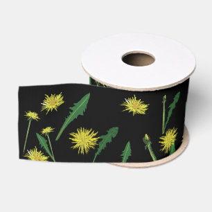 Ruban Gros-grain Dandelions