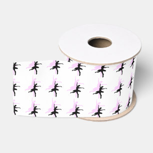 Ruban Gros-grain Danse de Ballerine Rose & Noir