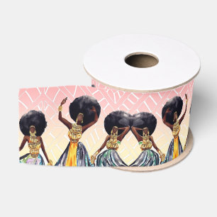Ruban Gros-grain Danseurs africains