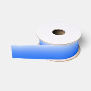 Ruban Gros-grain dégradé à deux tons ombre électrique bleu