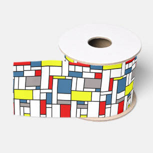 Ruban Gros-grain Design de style mondrien
