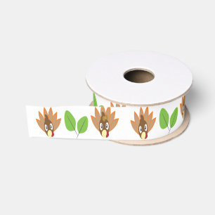 Ruban Gros-grain Dinde de Thanksgiving Garçon Fille Verdure