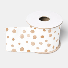 Ruban Gros-grain Dots d'aquarelle Confetti de rouille Ruban