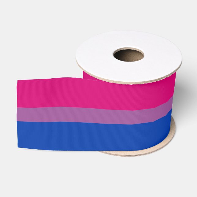 Ruban Gros-grain Drapeau bisexuel communauté de fierté / drapeau ge (Bobine)