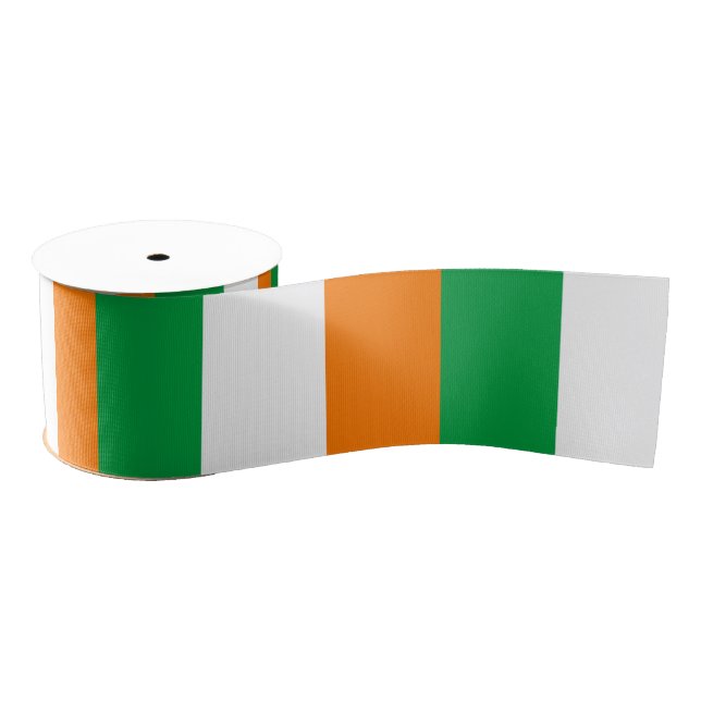 Ruban Gros-grain Drapeau de l'Irlande (Bobine)