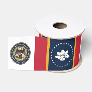 Ruban Gros-grain Drapeau du Mississippi