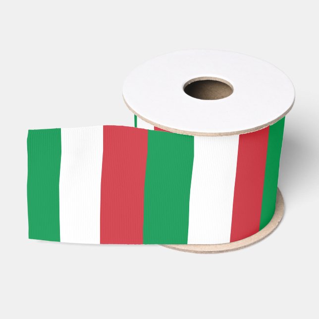 Ruban Gros-grain Drapeau Italien & Italie Voyage, vacances / fans d (Bobine)