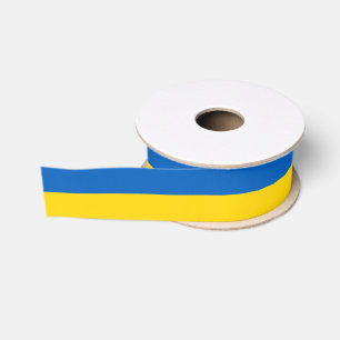 Ruban Gros-grain Drapeau Patriotique D'Ukraine