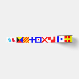 Ruban Gros-grain Drapeaux nautiques internationaux N (novembre) - Z
