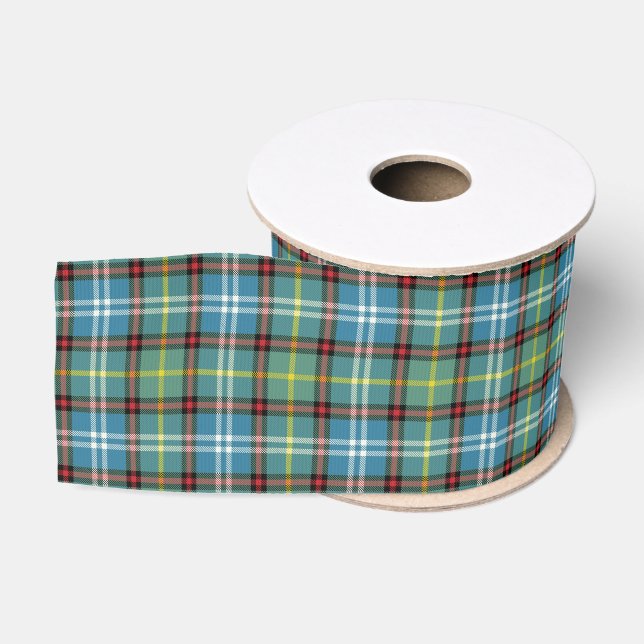 Ruban Gros-grain Dunedin New Zealand Tartan Plaid (Bobine)