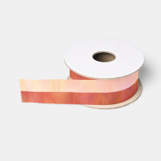 Ruban Gros-grain Earthtone Skies Tiles Grosgrain Ribbon