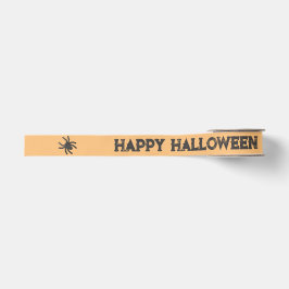 Ruban Gros-grain Éffrayant Spider Halloween heureux