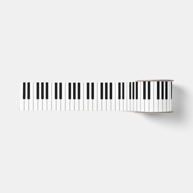 Ruban Gros-grain Élégant clavier de piano Occasion musicale (Devant)