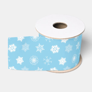 Ruban Gros-grain Élégant et élégant Snowflakes Motif Noël