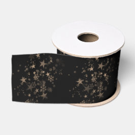 Ruban Gros-grain Elegant Gold Star Holiday New year Gifts 