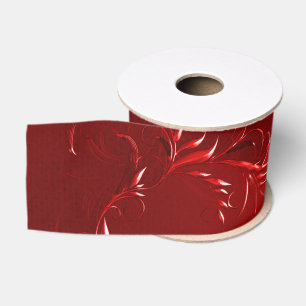 Ruban Gros-grain Élégant Mariage rouge