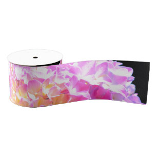 Ruban Gros-grain Elégante hydrangée rose violet orange