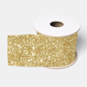 Ruban Gros-grain Élégante Parties scintillant d'or étincelante Glam