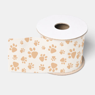 Ruban Gros-grain Empreinte de Patte de Chien Adorable