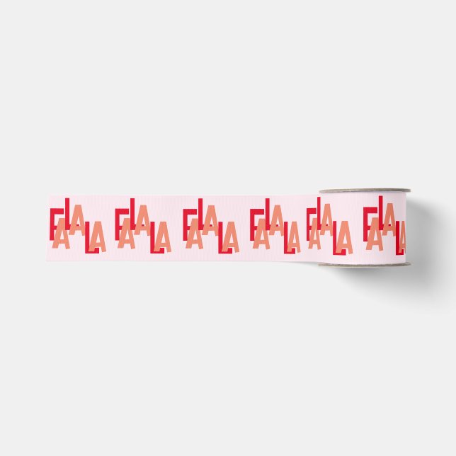 Ruban Gros-grain Fa La La Ribbon (Devant)