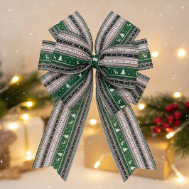 Ruban Gros-grain Fair Isle Holiday Knit