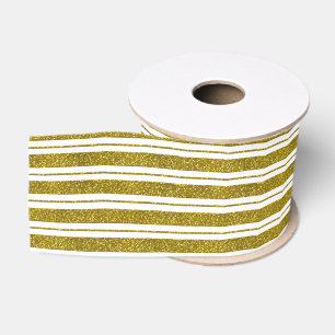 Ruban Gros-grain Faux Gold Parties scintillant