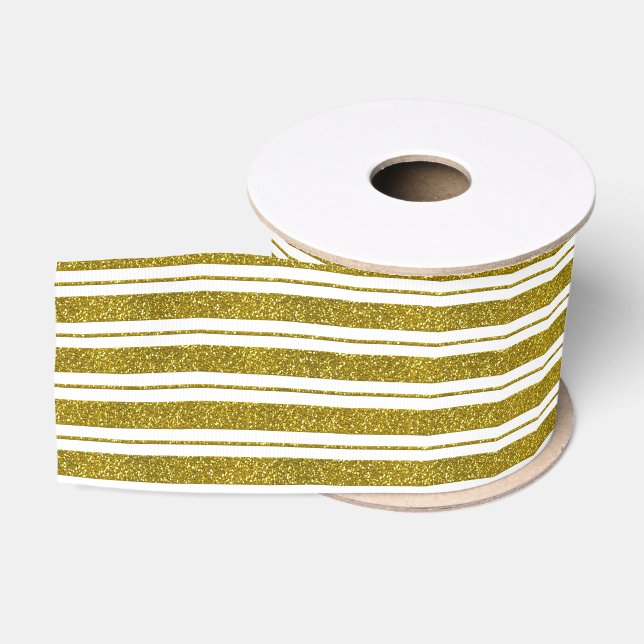 Ruban Gros-grain Faux Gold Parties scintillant (Bobine)