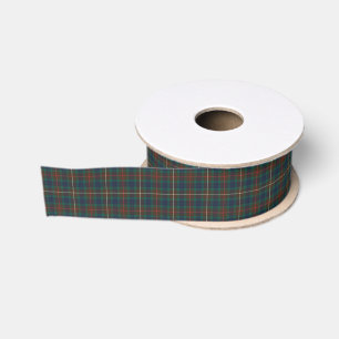 Ruban Gros-grain Fraser Chasse Tartan Plaid Motif